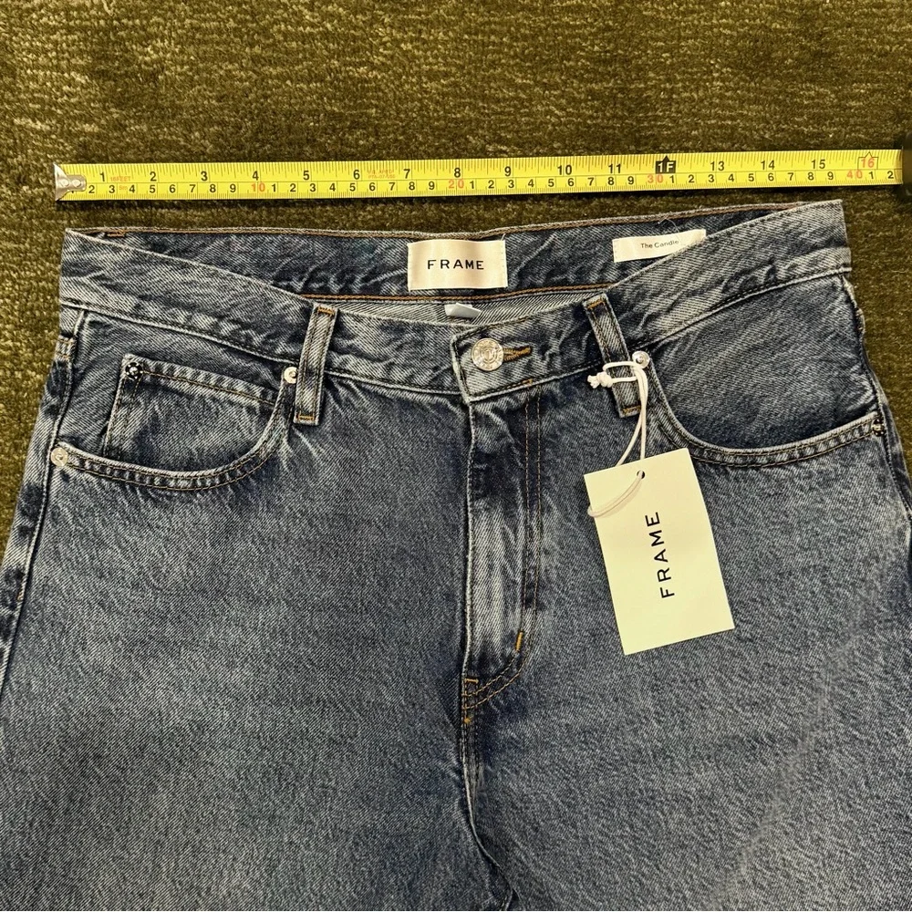 FRAME The Candle Cropped Mid-Rise Straight-Leg Jeans Size 28 – NWT - Picture 6 of 7